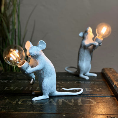 Seletti Sitting Mouse Table Lamp White - Mrs Robinson