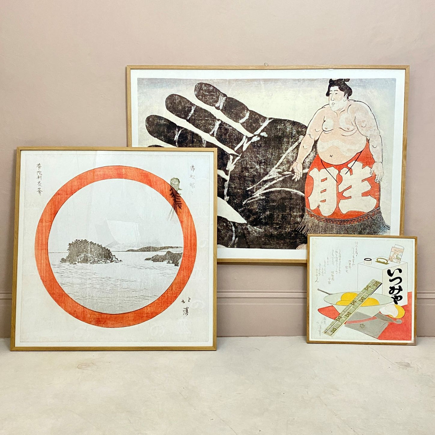 Sumo Oak Framed Print - 70 x100cm-Mrs Robinson
