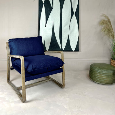 Malee Lounge Chair -Denim-Mrs Robinson