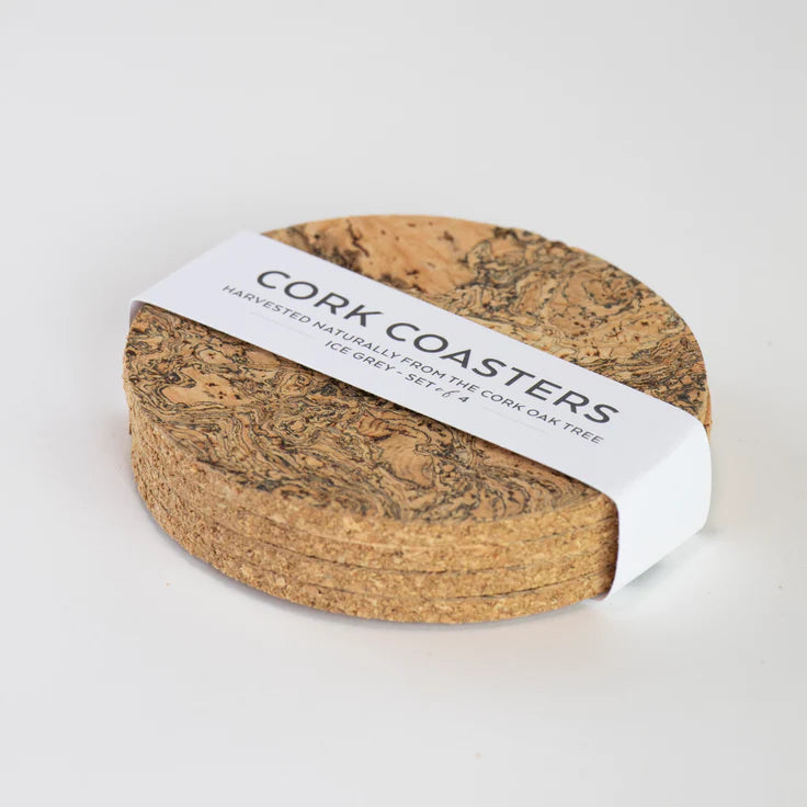 Cork Round Coasters - Set of 4