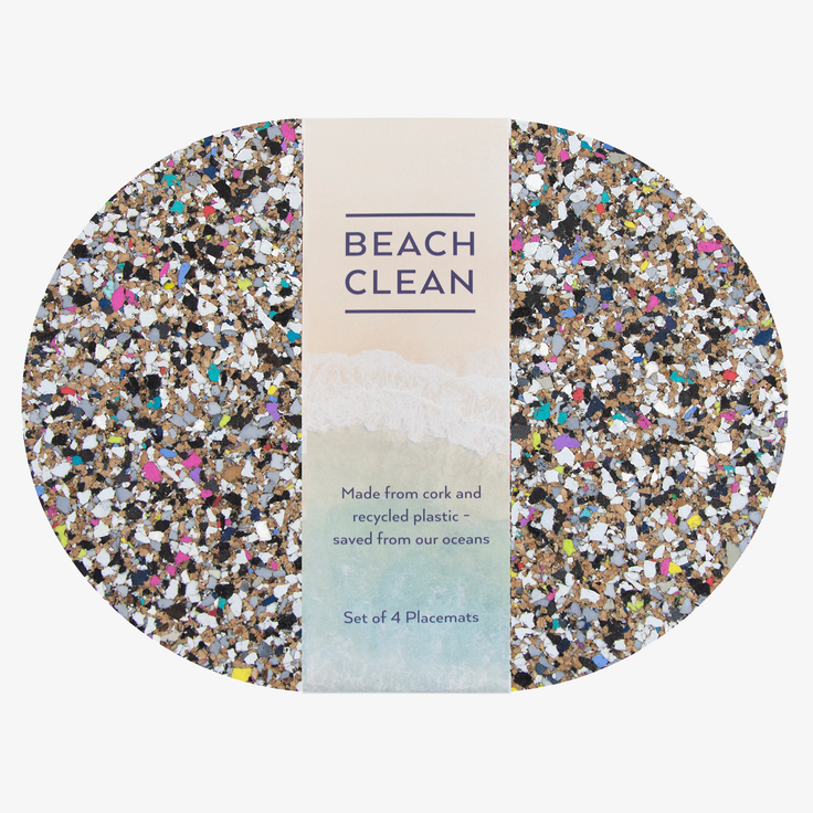 Beach Clean Oval Placemats - Set of 4