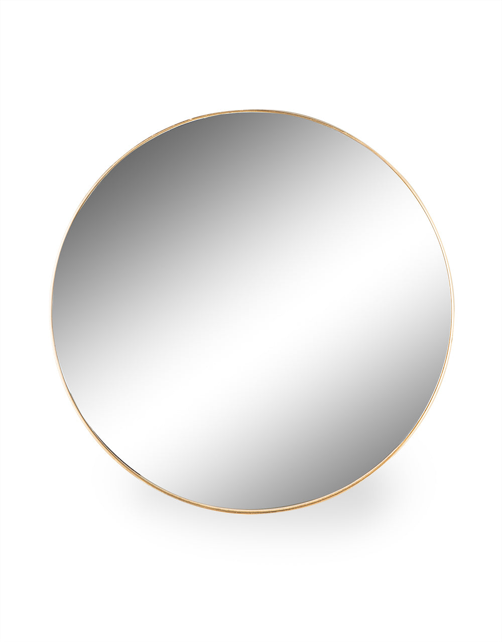 Large Round Gold Mirror 70cm