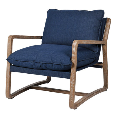 Malee Lounge Chair -Denim-Mrs Robinson