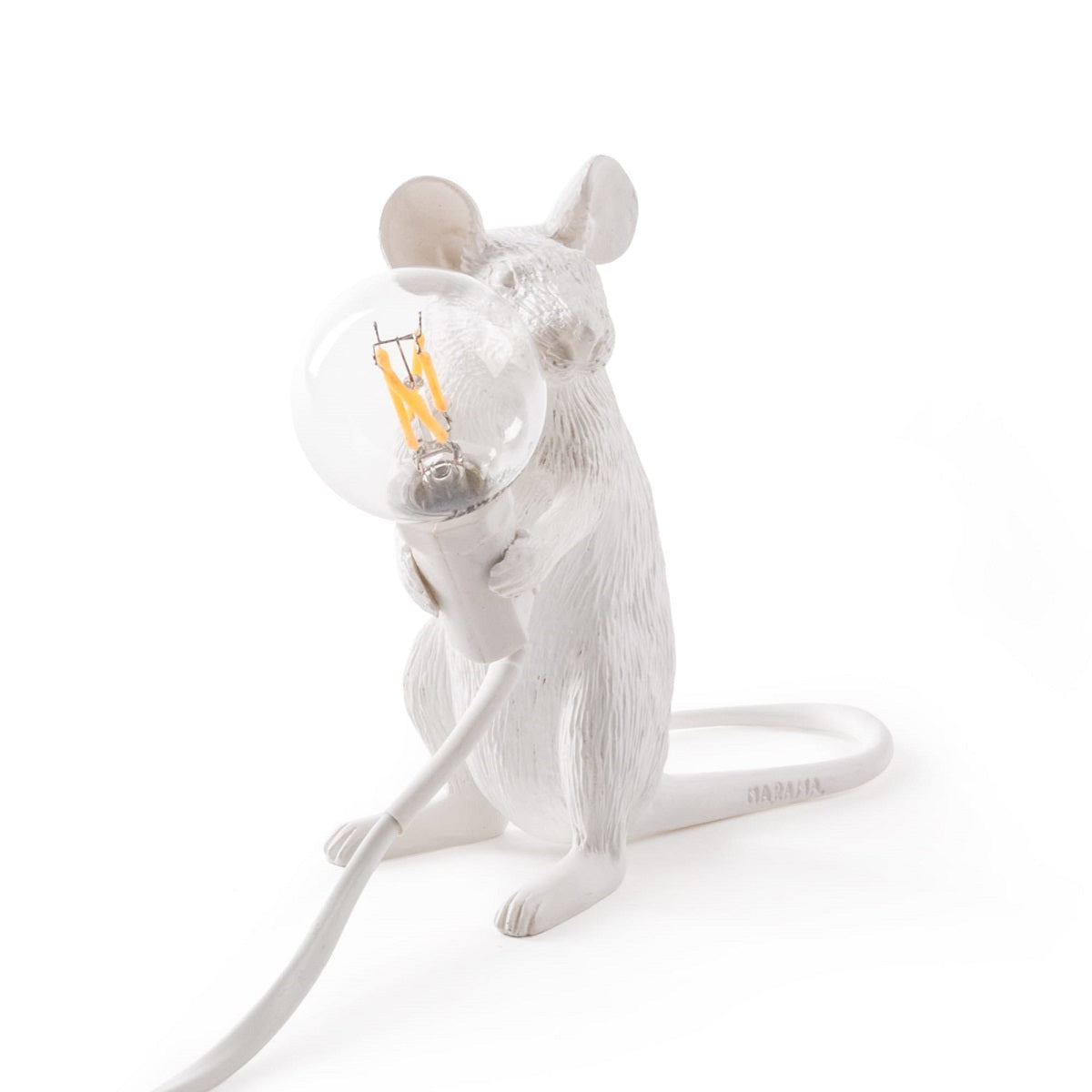 Seletti Sitting Mouse Table Lamp - White - Mrs Robinson