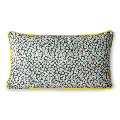HKliving-Retro Printed Satin Cushion- Floral Double Sided