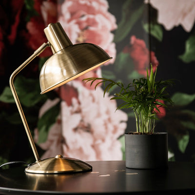 Brushed Gold Table Lamp - Mrs Robinson