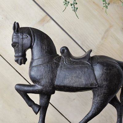 black horse figure details