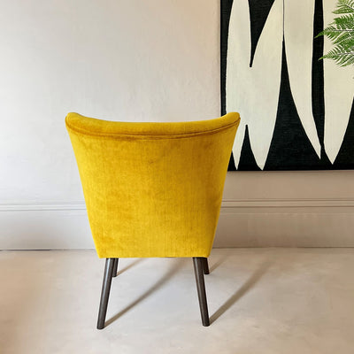 Velvet Cocktail Chair - Mustard - Mrs Robinson