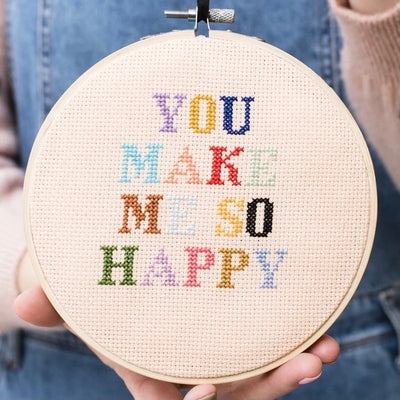 You Make Me So Happy Embroidery