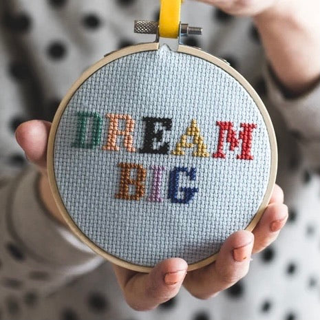 Dream Big Embroidery Hoop