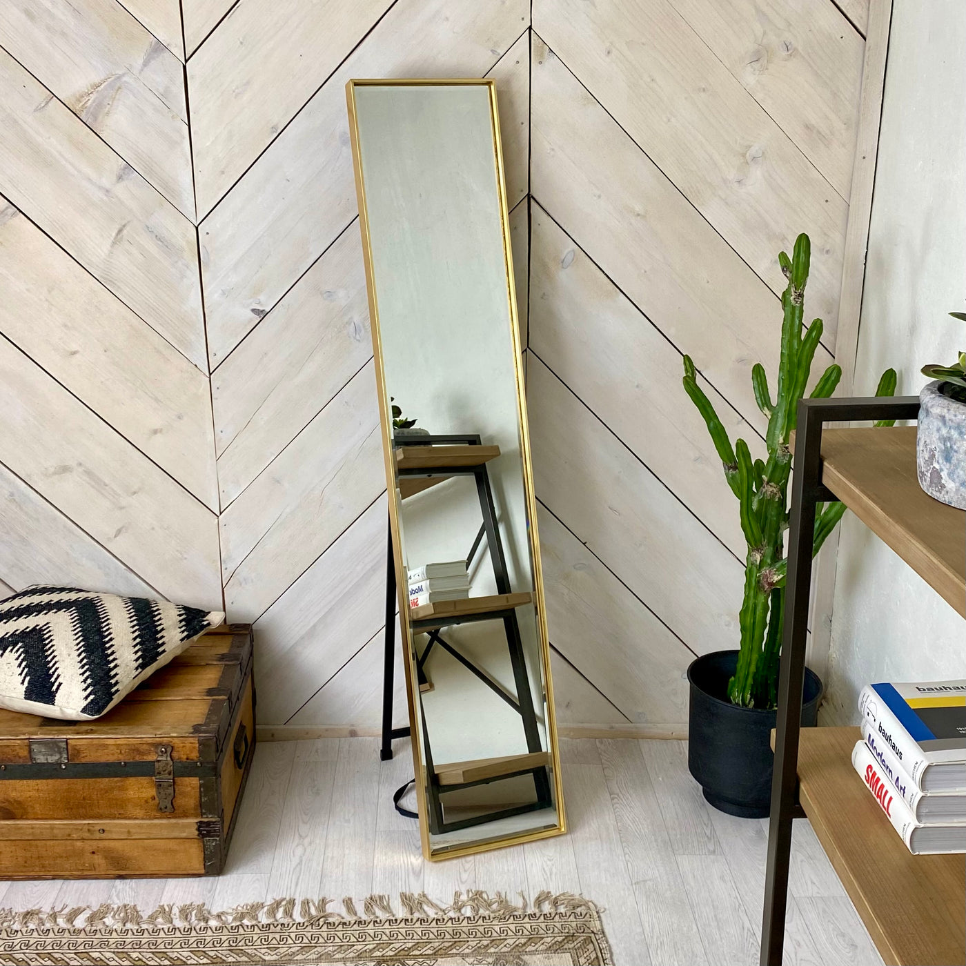 Gold Frame Dressing Mirror - S