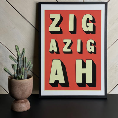 Zigazigah Framed Print-Mrs Robinson