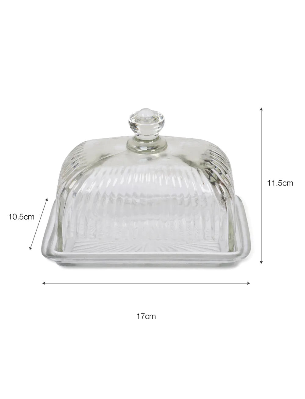 Bloombury Classic Glass Butter Dish Measurements - Mrs Robinson