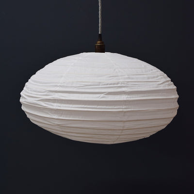 Cotton Oval Lantern Shade 60cm Full White - Mrs Robinson