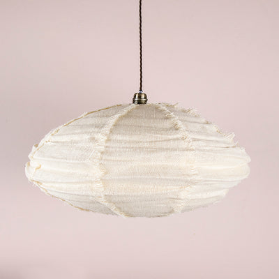Organic Linen 80 cm Ceiling Pendant Shade - Cream - Mrs Robinson