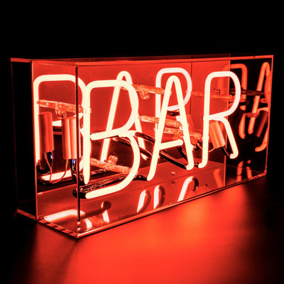 'Bar' Neon Sign - Red - Mrs Robinson