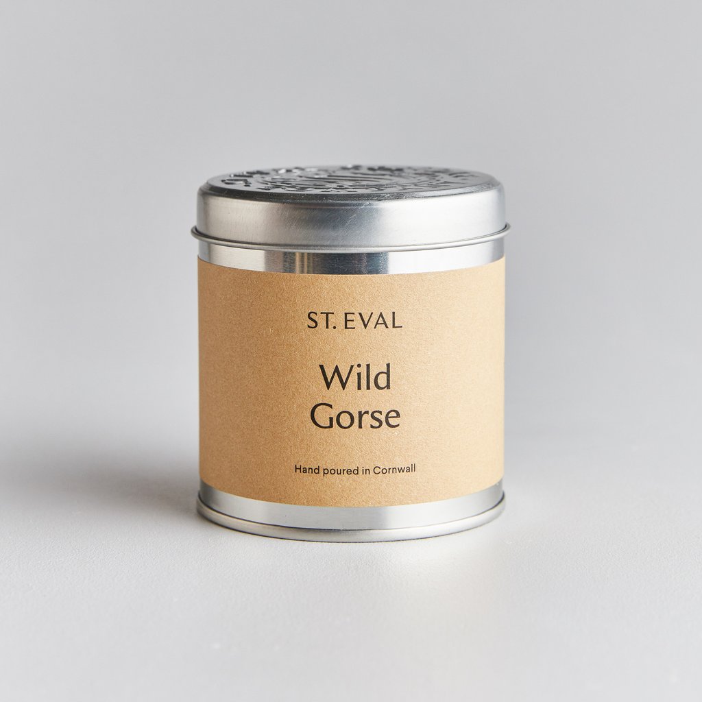 wild gorse scented candle tin
