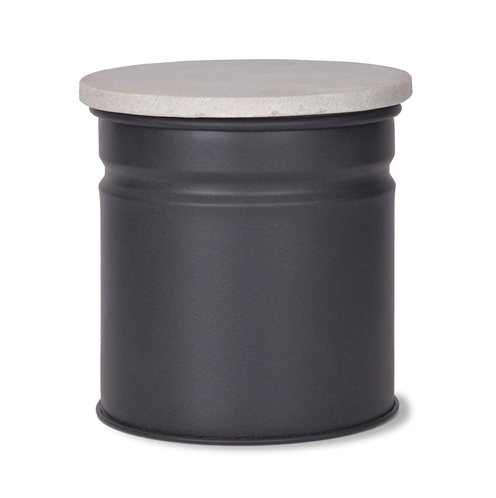 Marble and Steel Canister - Grey