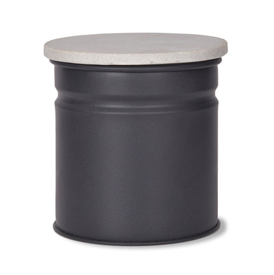 Marble and Steel Canister - Grey