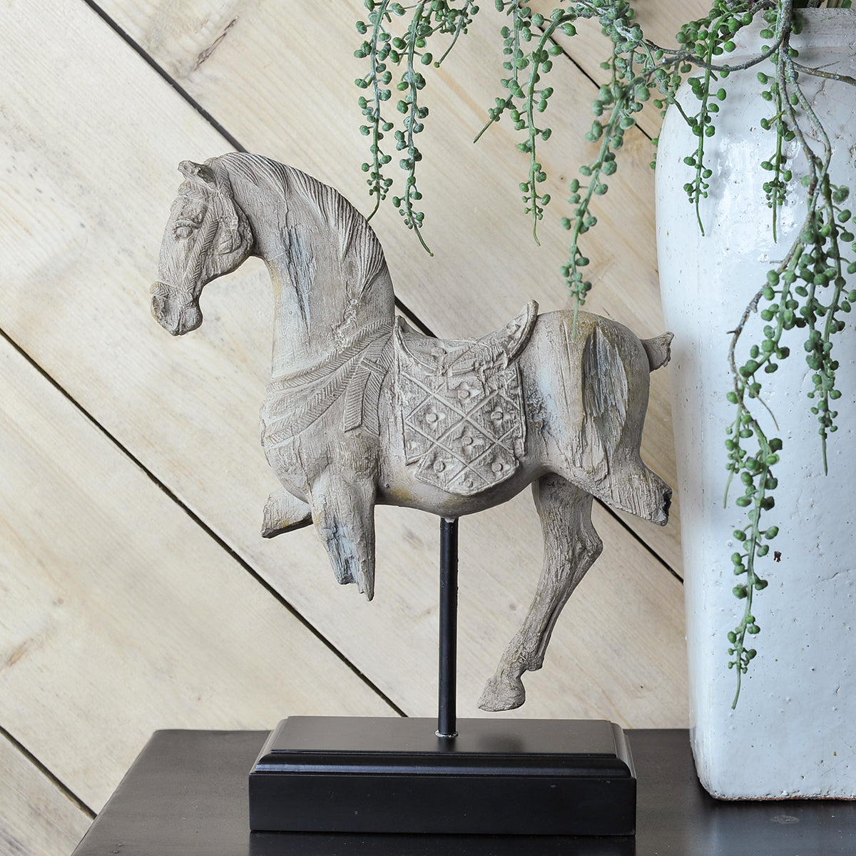 white horse figurine